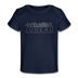 Juneau, Alaska Baby T-Shirt - Organic Skyline Juneau Infant T-Shirt - dark navy