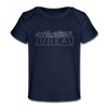 Juneau, Alaska Baby T-Shirt - Organic Skyline Juneau Infant T-Shirt - dark navy