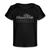 Kansas City, Missouri Baby T-Shirt - Organic Skyline Kansas City Infant T-Shirt - black
