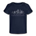 Louisville, Kentucky Baby T-Shirt - Organic Skyline Louisville Infant T-Shirt - dark navy