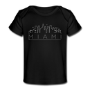 Miami, Florida Baby T-Shirt - Organic Skyline Miami Infant T-Shirt - black