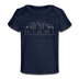 Miami, Florida Baby T-Shirt - Organic Skyline Miami Infant T-Shirt - dark navy