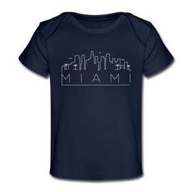 Miami, Florida Baby T-Shirt - Organic Skyline Miami Infant T-Shirt