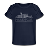 Minneapolis, Minnesota Baby T-Shirt - Organic Skyline Minneapolis Infant T-Shirt - dark navy