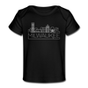Milwaukee, Wisconsin Baby T-Shirt - Organic Skyline Milwaukee Infant T-Shirt - black