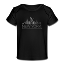 New York Baby T-Shirt - Organic Skyline New York Infant T-Shirt - black