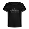 New York Baby T-Shirt - Organic Skyline New York Infant T-Shirt - black