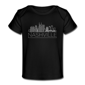 Nashville, Tennessee Baby T-Shirt - Organic Skyline Nashville Infant T-Shirt
