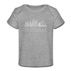 Nashville, Tennessee Baby T-Shirt - Organic Skyline Nashville Infant T-Shirt - heather gray