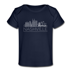 Nashville, Tennessee Baby T-Shirt - Organic Skyline Nashville Infant T-Shirt