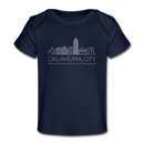 Oklahoma City, Oklahoma Baby T-Shirt - Organic Skyline Oklahoma City Infant T-Shirt - dark navy