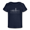 Oklahoma City, Oklahoma Baby T-Shirt - Organic Skyline Oklahoma City Infant T-Shirt - dark navy