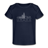 Omaha, Nebraska Baby T-Shirt - Organic Skyline Omaha Infant T-Shirt - dark navy