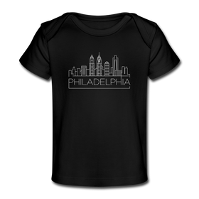 Philadelphia, Pennsylvania Baby T-Shirt - Organic Skyline Philadelphia Infant T-Shirt
