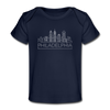 Philadelphia, Pennsylvania Baby T-Shirt - Organic Skyline Philadelphia Infant T-Shirt - dark navy