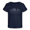 Orlando, Florida Baby T-Shirt - Organic Skyline Orlando Infant T-Shirt - dark navy