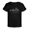 Pittsburgh, Pennsylvania Baby T-Shirt - Organic Skyline Pittsburgh Infant T-Shirt - black