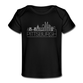Pittsburgh, Pennsylvania Baby T-Shirt - Organic Skyline Pittsburgh Infant T-Shirt