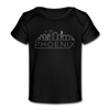 Phoenix, Arizona Baby T-Shirt - Organic Skyline Phoenix Infant T-Shirt - black