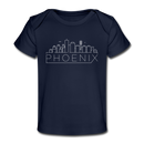 Phoenix, Arizona Baby T-Shirt - Organic Skyline Phoenix Infant T-Shirt - dark navy