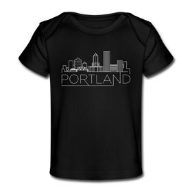 Portland, Oregon Baby T-Shirt - Organic Skyline Portland Infant T-Shirt