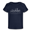 Portland, Oregon Baby T-Shirt - Organic Skyline Portland Infant T-Shirt - dark navy