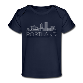 Portland, Oregon Baby T-Shirt - Organic Skyline Portland Infant T-Shirt