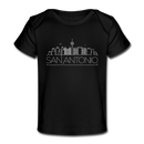 San Antonio, Texas Baby T-Shirt - Organic Skyline San Antonio Infant T-Shirt - black