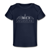 San Antonio, Texas Baby T-Shirt - Organic Skyline San Antonio Infant T-Shirt - dark navy