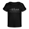 Sacramento, California Baby T-Shirt - Organic Skyline Sacramento Infant T-Shirt - black