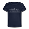 Sacramento, California Baby T-Shirt - Organic Skyline Sacramento Infant T-Shirt - dark navy