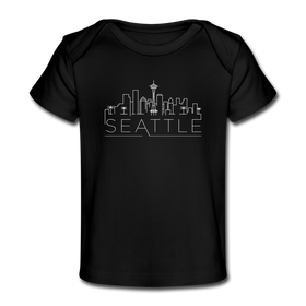 Seattle, Washington Baby T-Shirt - Organic Skyline Seattle Infant T-Shirt