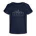 Seattle, Washington Baby T-Shirt - Organic Skyline Seattle Infant T-Shirt - dark navy