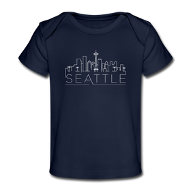 Seattle, Washington Baby T-Shirt - Organic Skyline Seattle Infant T-Shirt