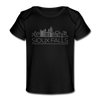 Sioux Falls, South Dakota Baby T-Shirt - Organic Skyline Sioux Falls Infant T-Shirt - black