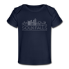 Sioux Falls, South Dakota Baby T-Shirt - Organic Skyline Sioux Falls Infant T-Shirt - dark navy