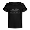 Virginia Beach, Virginia Baby T-Shirt - Organic Skyline Virginia Beach Infant T-Shirt - black