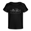 Wichita, Kansas Baby T-Shirt - Organic Skyline Wichita Infant T-Shirt - black