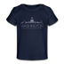 Washington DC Baby T-Shirt - Organic Skyline Washington DC Infant T-Shirt - dark navy