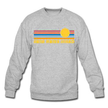 Anna Maria Island, Florida Sweatshirt - Retro Sunrise Anna Maria Island Crewneck Sweatshirt - heather gray