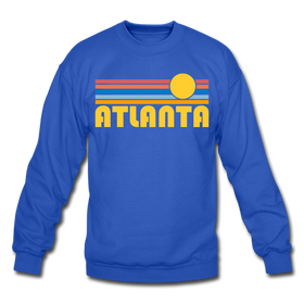 Atlanta, Georgia Sweatshirt - Retro Sunrise Atlanta Crewneck Sweatshirt