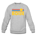 Boise, Idaho Sweatshirt - Retro Sunrise Boise Crewneck Sweatshirt - heather gray