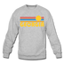 Georgia Sweatshirt - Retro Sunrise Georgia Crewneck Sweatshirt - heather gray