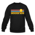 Jackson Hole, Wyoming Sweatshirt - Retro Sunrise Jackson Hole Crewneck Sweatshirt - black