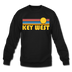 Key West, Florida Sweatshirt - Retro Sunrise Key West Crewneck Sweatshirt - black