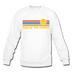 Lake of the Ozarks, Missouri Sweatshirt - Retro Sunrise Lake of the Ozarks Crewneck Sweatshirt - white