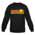 Lake of the Ozarks, Missouri Sweatshirt - Retro Sunrise Lake of the Ozarks Crewneck Sweatshirt - black