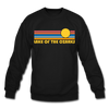 Lake of the Ozarks, Missouri Sweatshirt - Retro Sunrise Lake of the Ozarks Crewneck Sweatshirt - black