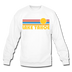 Lake Tahoe, California Sweatshirt - Retro Sunrise Lake Tahoe Crewneck Sweatshirt - white