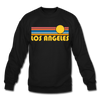Los Angeles, California Sweatshirt - Retro Sunrise Los Angeles Crewneck Sweatshirt